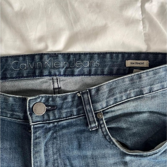 Calvin Klein Straight Slim Jeans - Picture 2 of 2